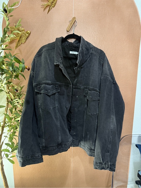 Good American Other - Good American Black Washed Denim Jacket